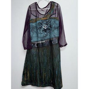 Disney Store Descendants 2 Uma Costume Dress Girls Size 13 Halloween Cosplay